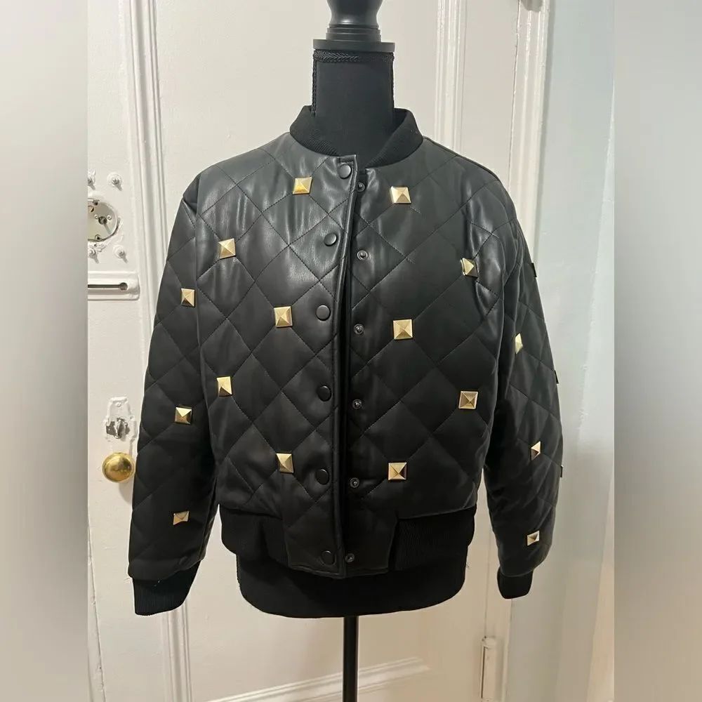 Fashion nova Jorja bomber jacket in size large black
